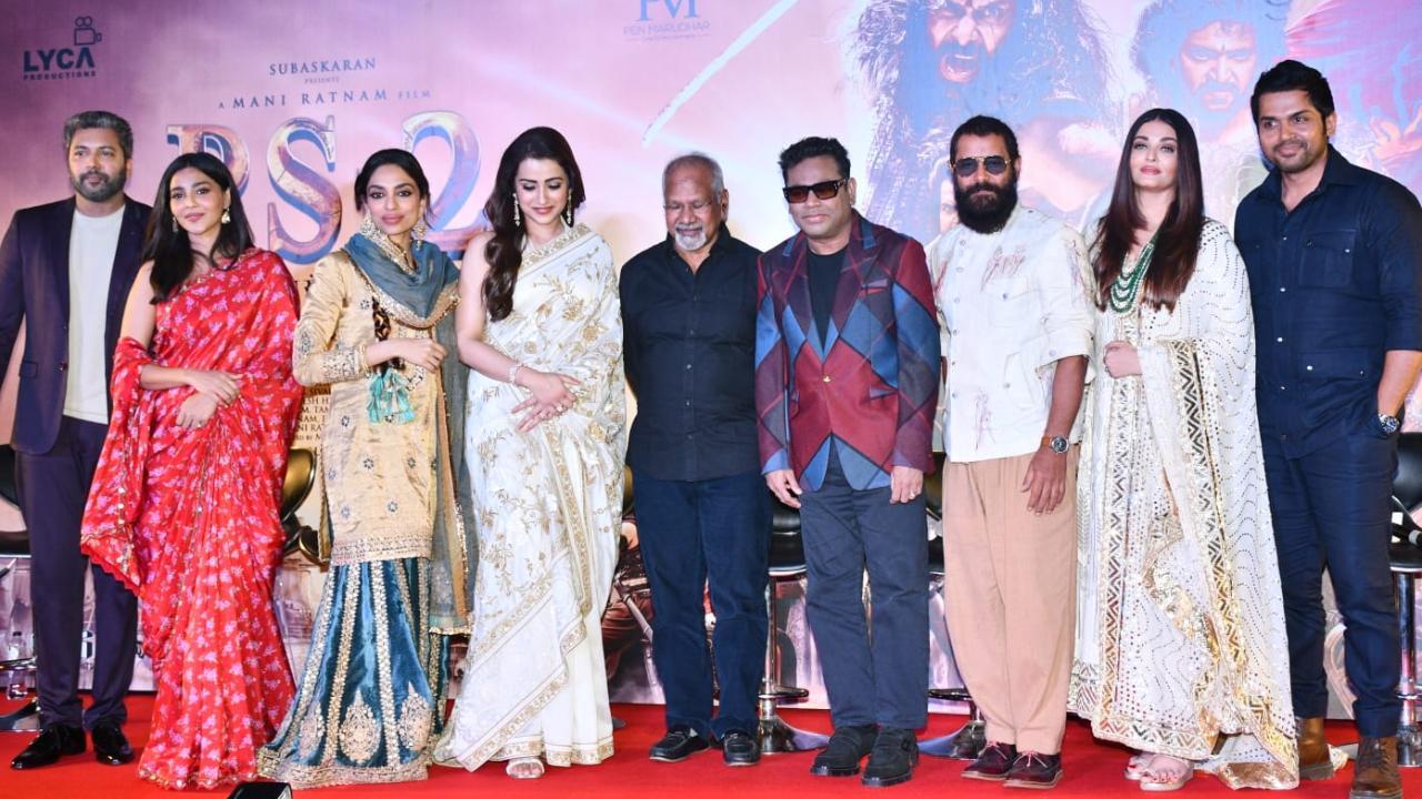 IN PHOTOS: 'Ponniyin Selvan II' star cast for film promotion in Mumbai