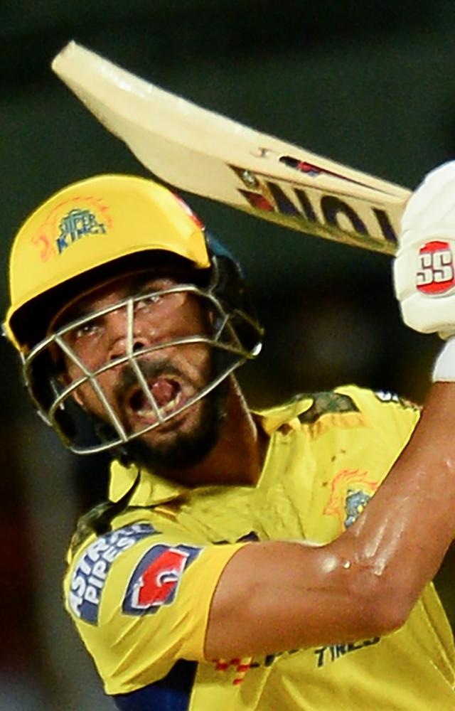 Gaikwad, smashing Krishnappa Gowtham for three sixes in the fifth over, which cost 20 runs. CSK crossed the 50-run mark in 4.4 overs

