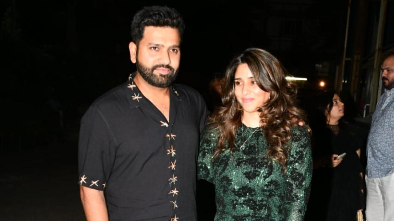 Rohit Sharma, accompanied by his wife Ritika Sajdeh, wore a casual black shirt, at the party. There is no denying that Indian skipper Rohit Sharma has struggled to score runs in the ongoing edition of the Indian Premier League (IPL). The talismanic leader of the Mumbai Indians (MI) franchise has only smashed a single half-century in the IPL 2023. 