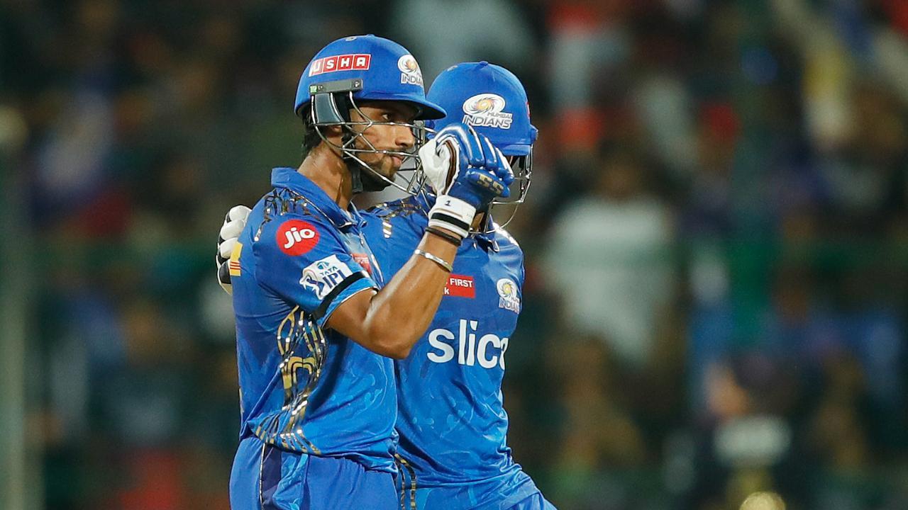 RCB vs MI live updates: Gritty Tilak Varma powers Mumbai Indians to 171/7