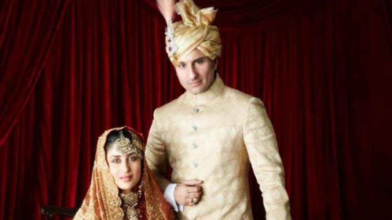 Recalling Saif Ali Khan and Kareena Kapoor Khan's wedding portrait he quipped, 