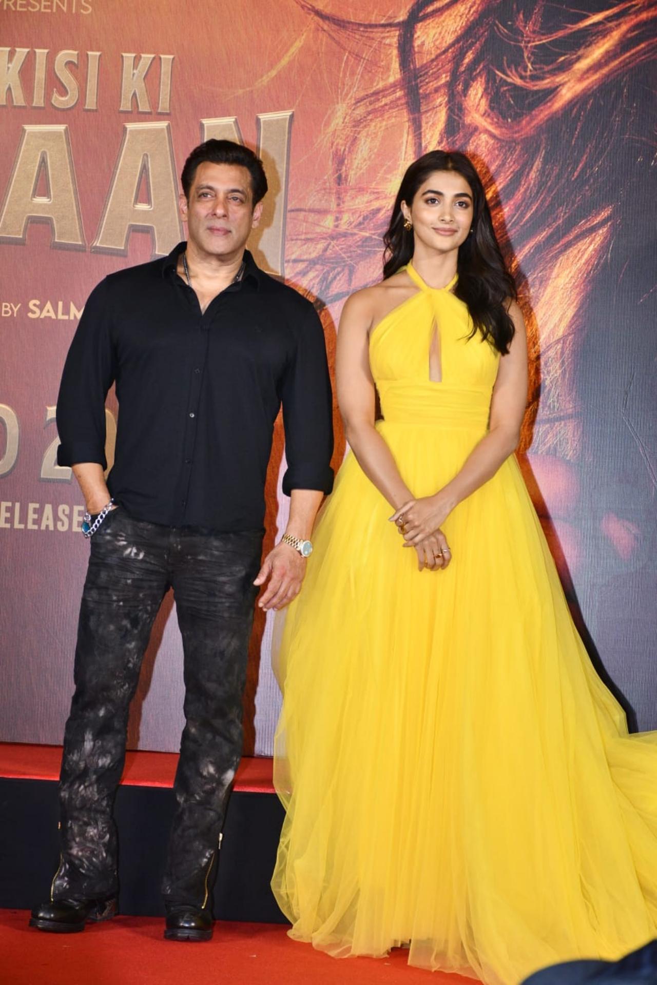 In Photos From Salman Khan To Pooja Hegde B Town Stars At The Trailer Launch Of Kisi Ka Bhai