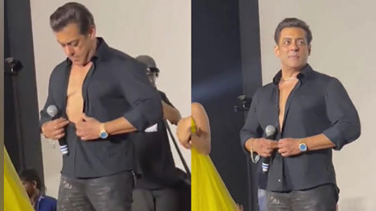 Amid massive hype and social media frenzy, superstar Salman Khan finally launched the trailer of his much-awaited movie, 'Kisi Ka Bhai Kisi Ki Jaan' in Mumbai on Monday. The Bhaijaan of Bollywood who recently made headlines for dropping a shirtless photo on social media stunned everybody at the 'Kisi Ka Bhai Kisi Ki Jaan' trailer launch event when he unbuttoned his shirt to show his washboard abs in front of the media and paparazzi. For the unversed, Salman was being heavily trolled on all the major social media platforms for his washboard abs and chiselled physique as according to them, his flawless body is nothing but a result of visual effects (VFX). At the 'KBKJ' trailer launch, when he was asked whether his body is a work of VFX and what social media trolls are trying to prove is right. Reacting to the question, the 'Sultan' actor, who was wearing a black shirt, unbuttoned his shirt and gave a sneak peek of his toned abs to the screaming. Read full story here