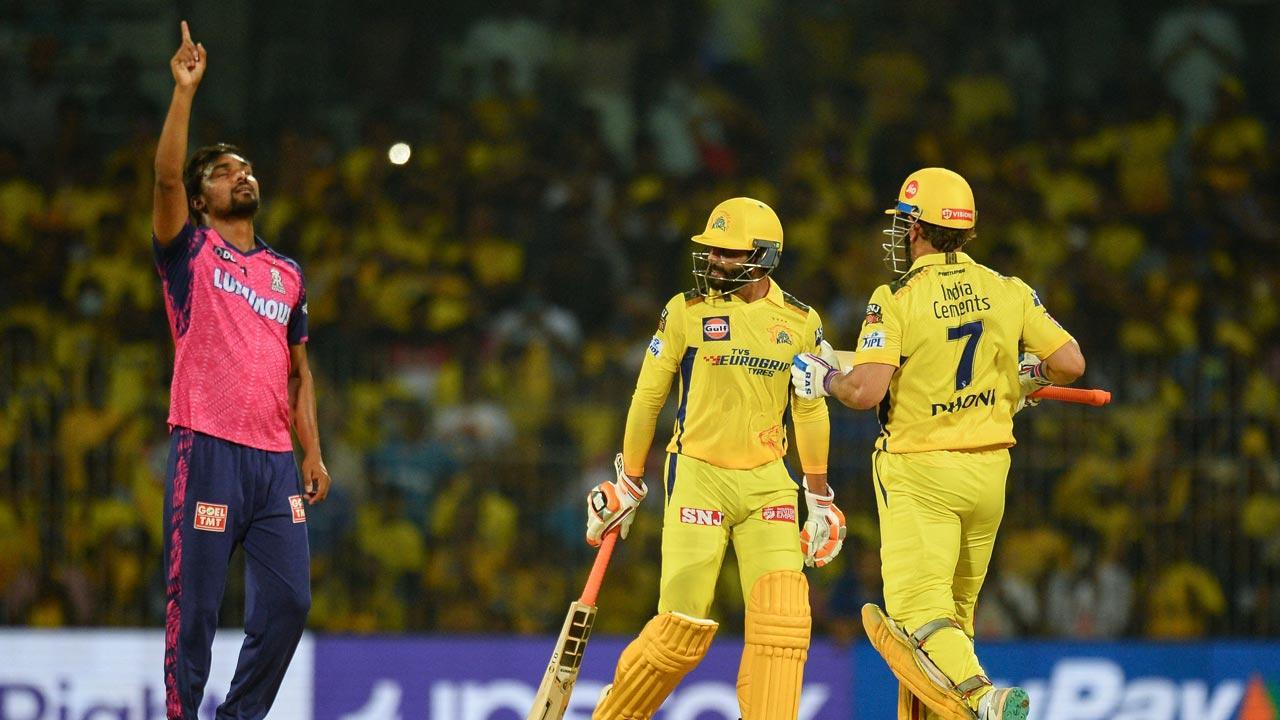 IPL 2023: Sandeep keeps calm despite Dhoni heroics as Royals win thriller by 3 runs