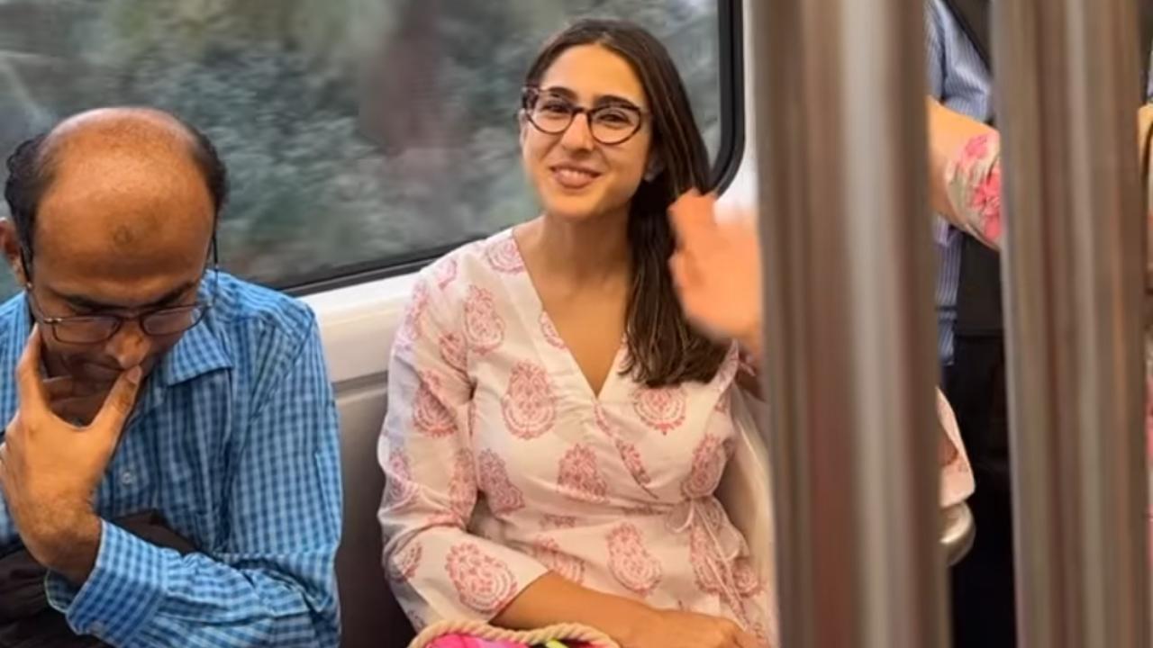 Sara Ali Khan travels by metro in Mumbai, shares video