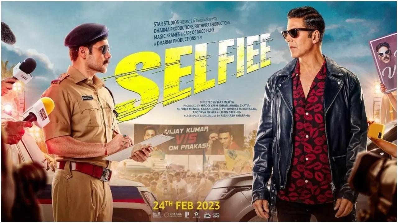 Directed by Raj Mehta, Selfiee, starring Akshay Kumar and Emraan Hashmi, released in theatres on 24 February 2023. The movie is out now on Disney+ Hotstar. Read full story here