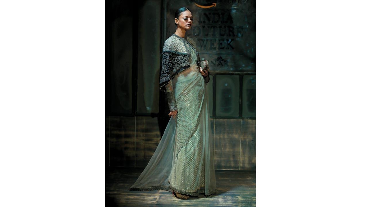 The words playing in Sabyasachi’s mind while designing the Bater couture collection in 2015 were dark, dangerous and predatory. The historical references came from the royal hunts and these were then channelised into baroque textures that were shredded, burnt, and layered. All reminiscent of game birds and birds of prey. Pic/Getty Images