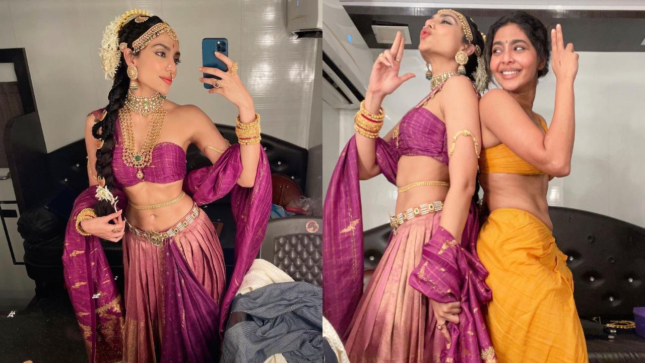 In Pics: Sobhita Dhulipala and Aishwarya Lekshmi goof around on 'Ponniyin Selvan' last shoot day 