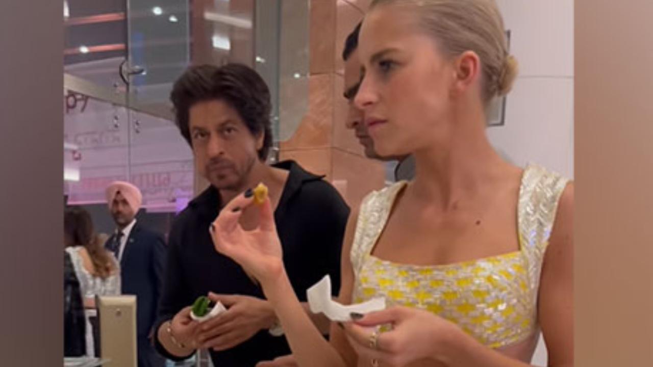 Several photos and videos of the celebs from the grand NMACC Gala night are surfacing on social media. In a new video, actor Shah Rukh Khan was seen enjoying paan at the event. Taking to Instagram, German blogger Caroline Daur shared a string of pictures and videos from the Gala night which she captioned, 