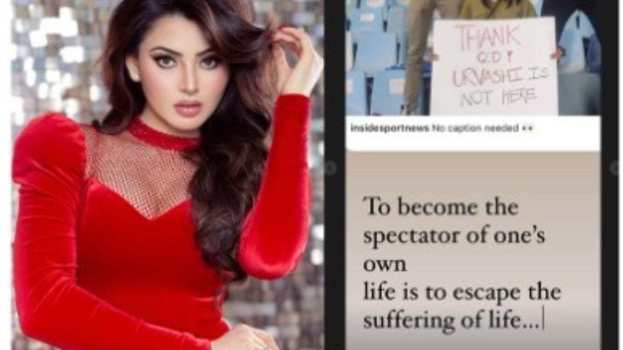 Urvashi Rautela reacts to trolling directed at her at match attended by Rishabh Pant