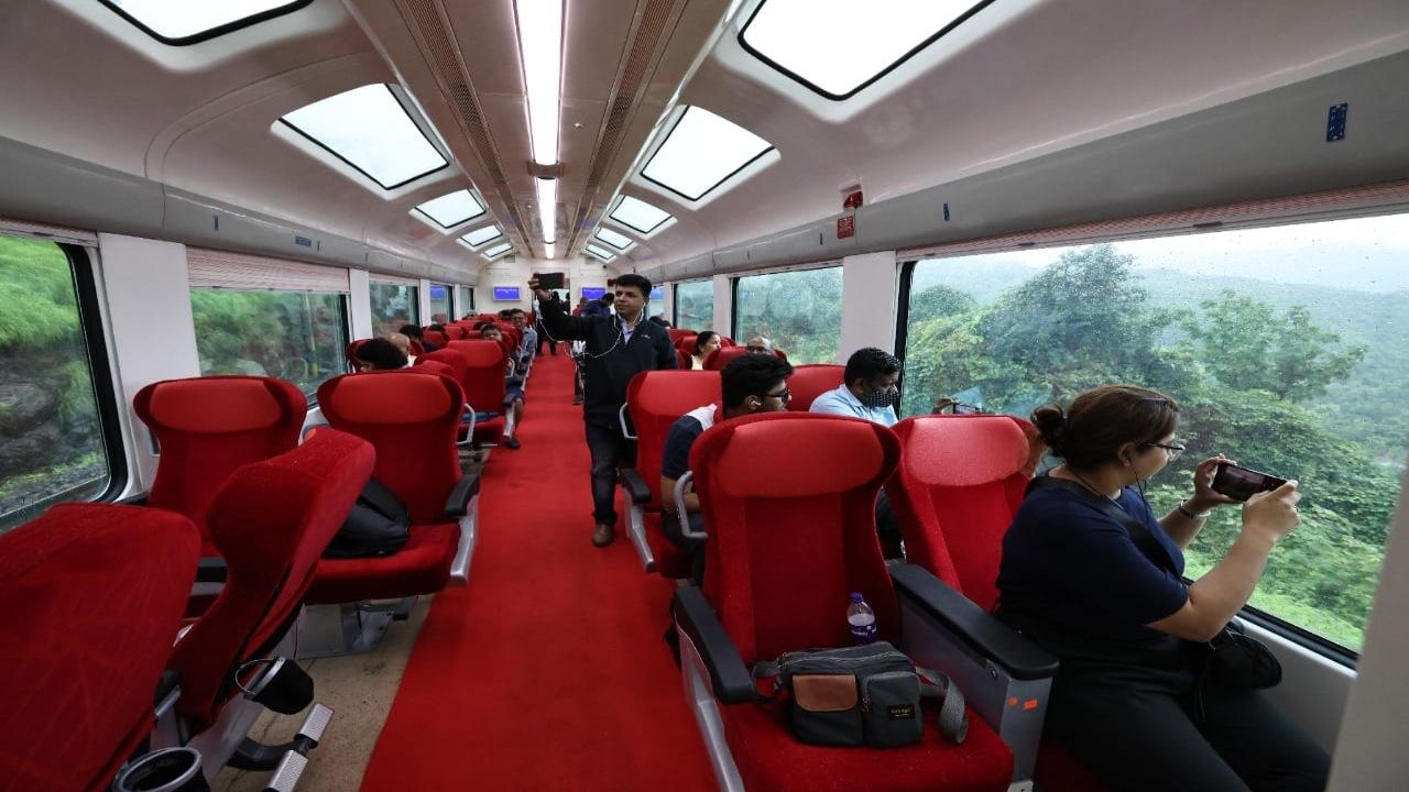 Vistadome coaches have been running with 100pc occupancy to all trains where they have been attached.