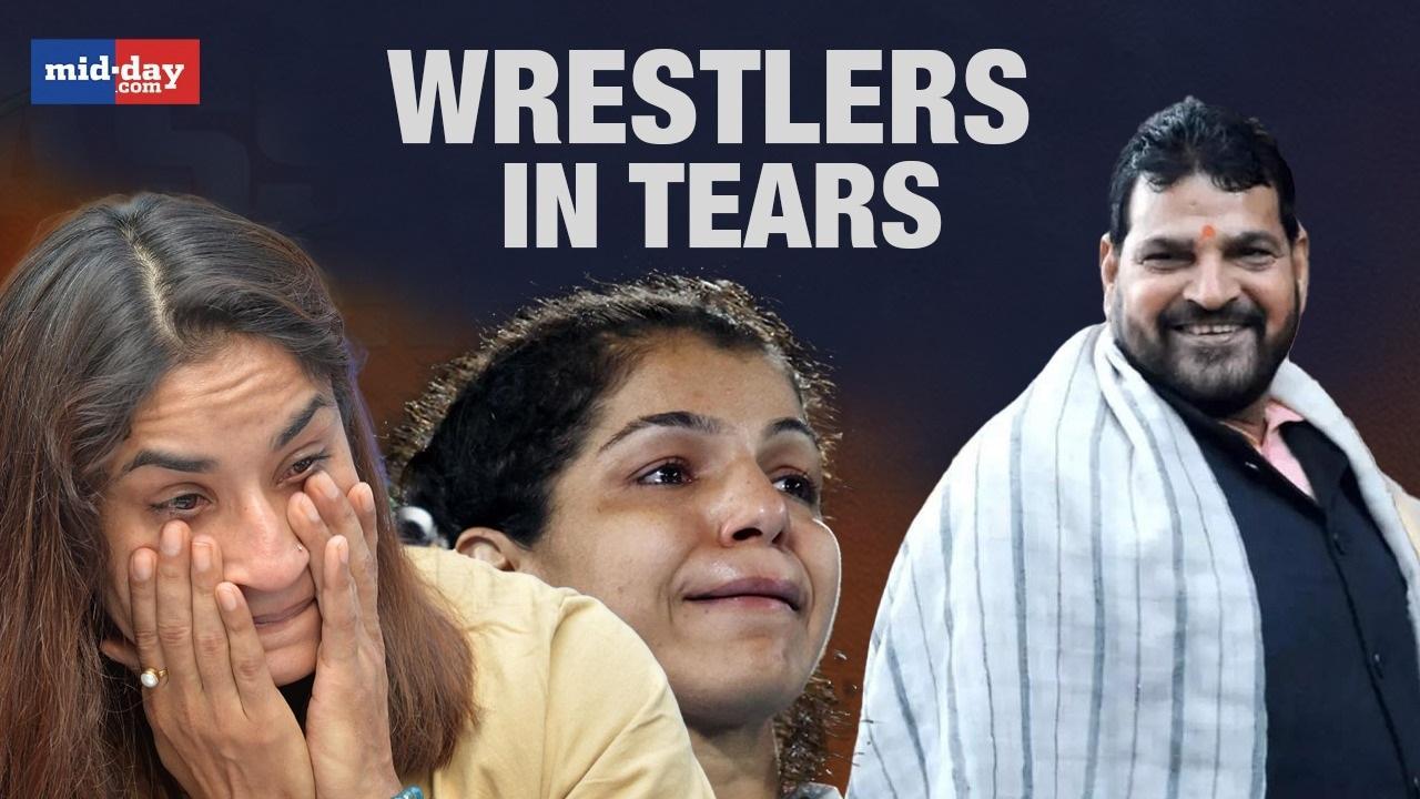 Wrestlers resume protest against WFI chief, break down in tears at Jantar Mantar