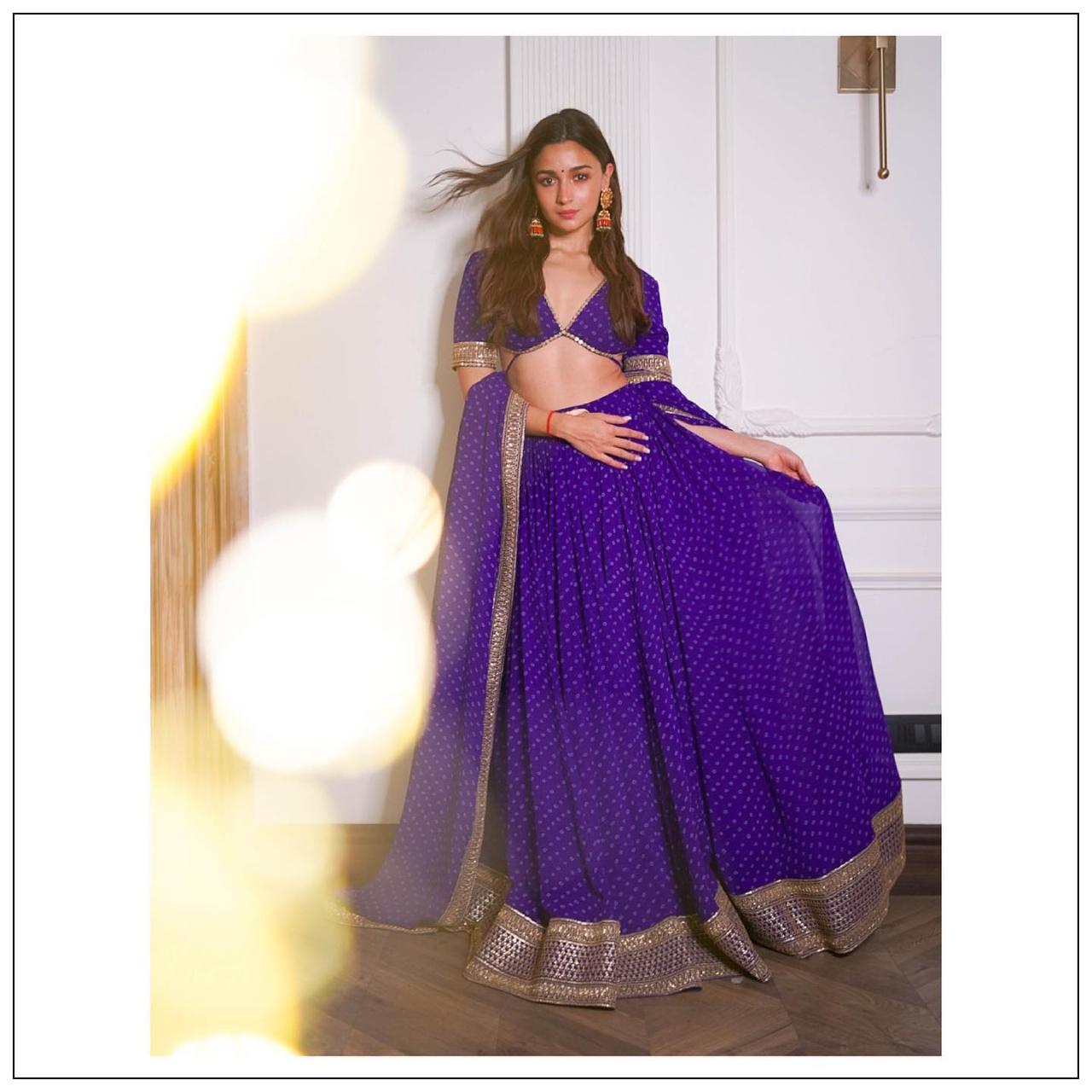 Alia bhatt green lehenga diwali 2017 store