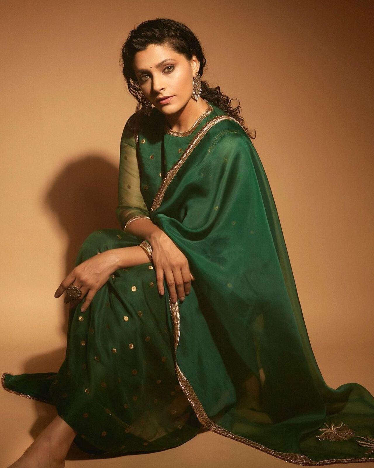 This green kurta set from Saiyami Kher's wardrobe is a must-have. From office functions to family get-togethers, this pretty outfit can make you earn some praises