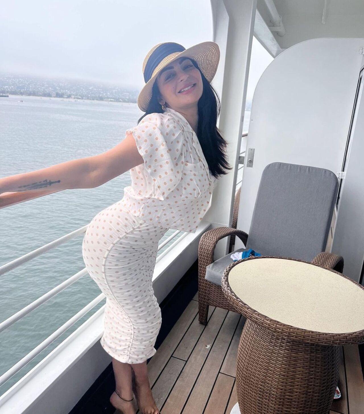 Neeru undoubtedly knows that a white skirt paired with a matching top is the ultimate trick for earning compliments from your peers