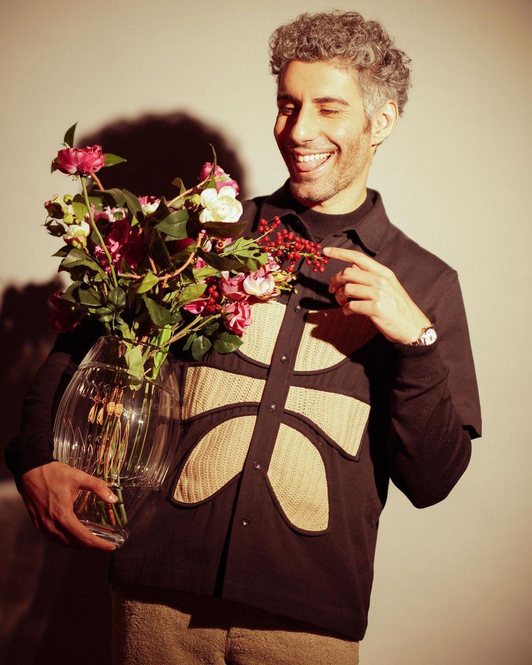 Jim Sarbh exhibits his distinctive fashion flair in a standout ensemble featuring a uniquely designed vest. 
