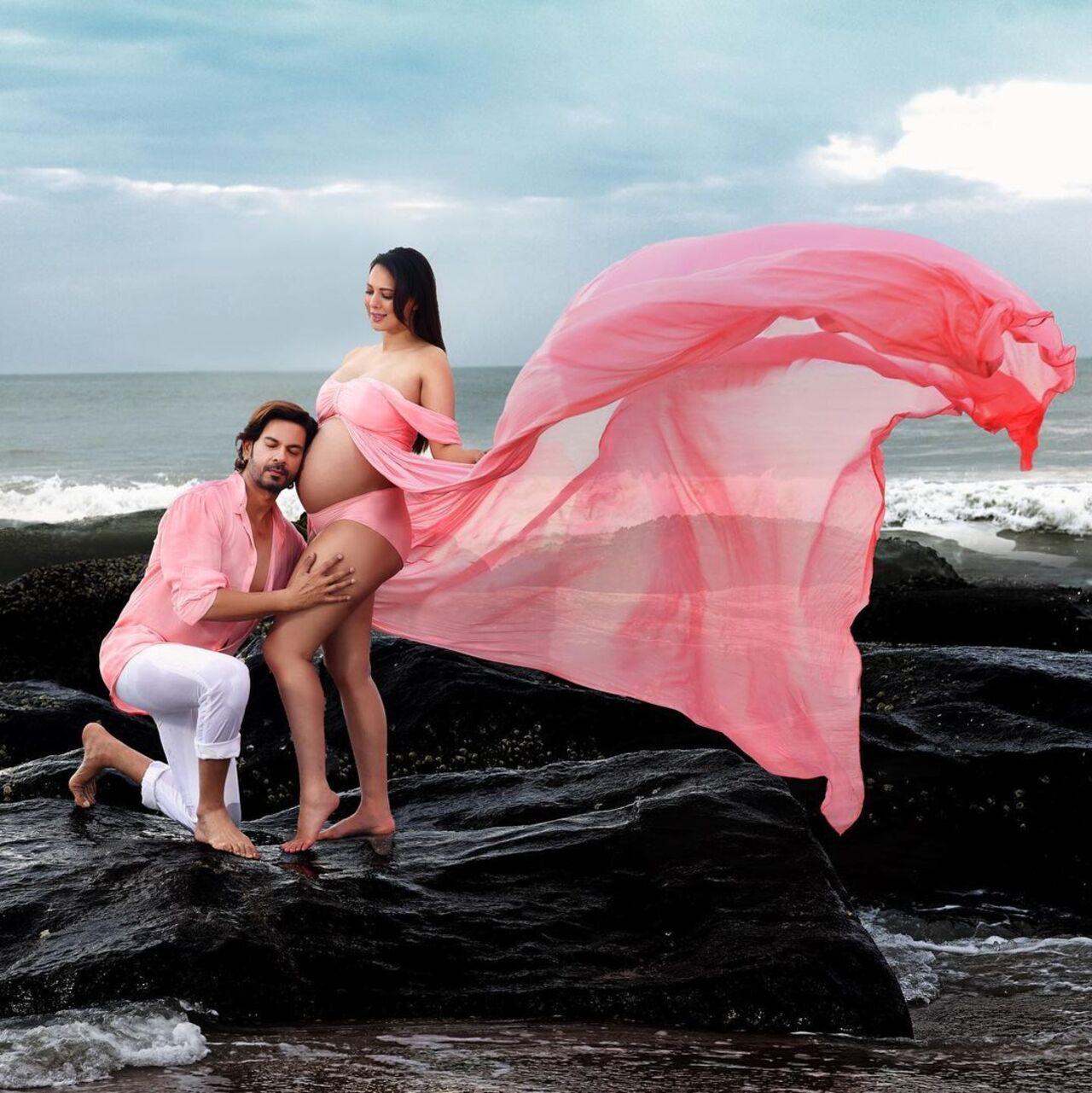 The couple announced the news while sharing beautiful pictures from their pregnancy photoshoot. Rochelle Rao looked gorgeous in her pink outfit, while Keith Sequeira looked head over heels in love with his adorable wife