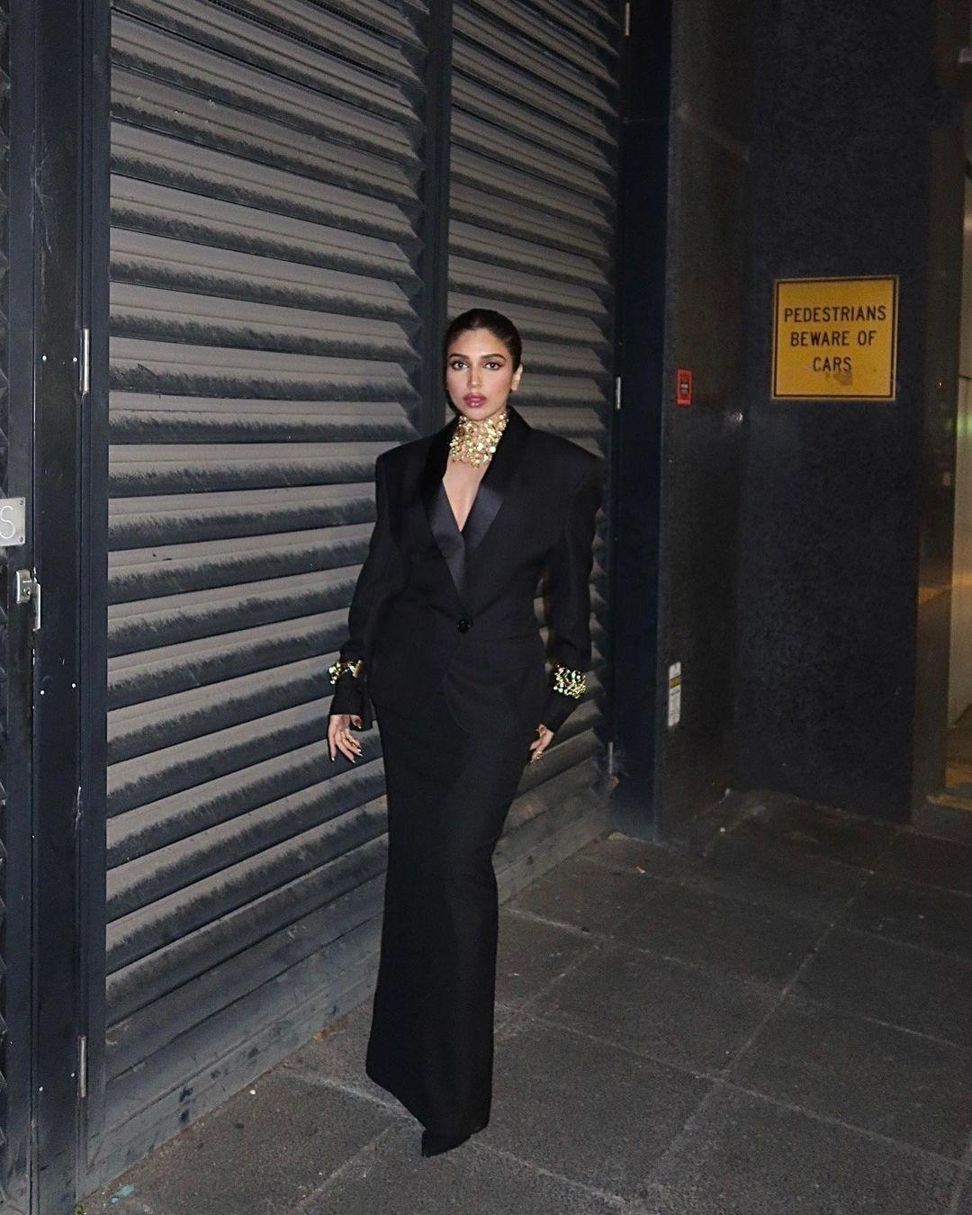 Bhumi Pednekar was recently snapped at the IFFM rocking an all-black look from Alexandre Vauthier, snagged from the online luxury hotspot Tutus Kurniati.