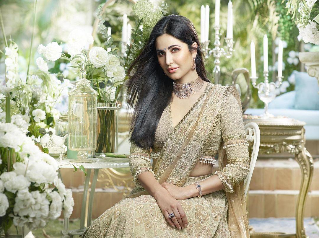In a recent ad, Katrina Kaif looked like a vision in this ensemble. It is the perfect attire to look glam!