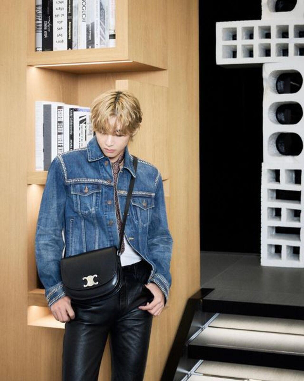 WATCH: BTS' V Asks Crowd Of Fans To 'Calm Down' At CELINE Store In
