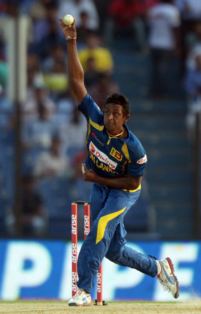 Sri Lankan spinner Ajantha Mendis is third on the list with 26 wickets in just 8 matches, including 2 four-wicket hauls and 2 fifers.