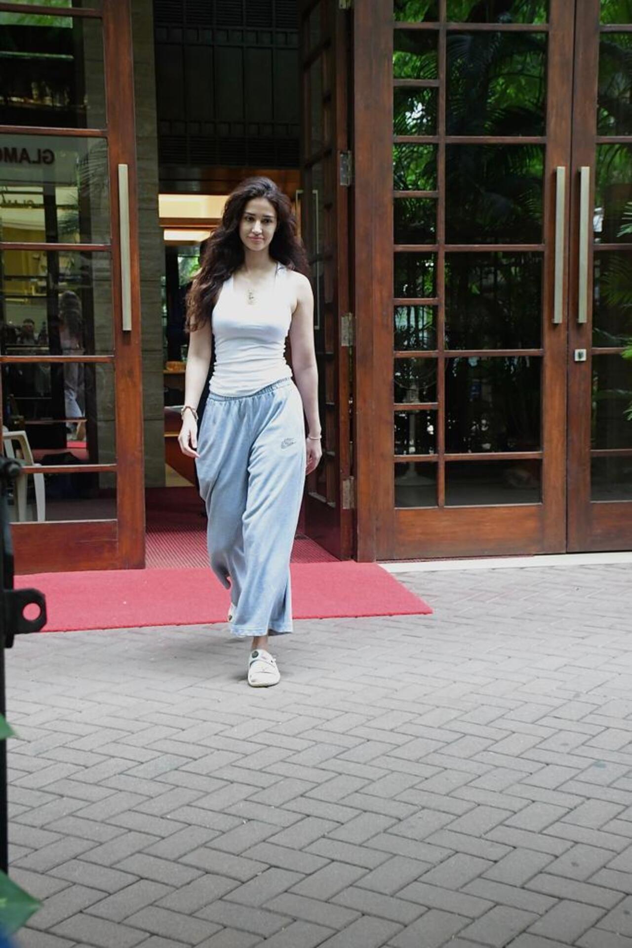 Disha Patani was spotted in the city. The actress was looking stunning in cool loose fits as she left her dance classes