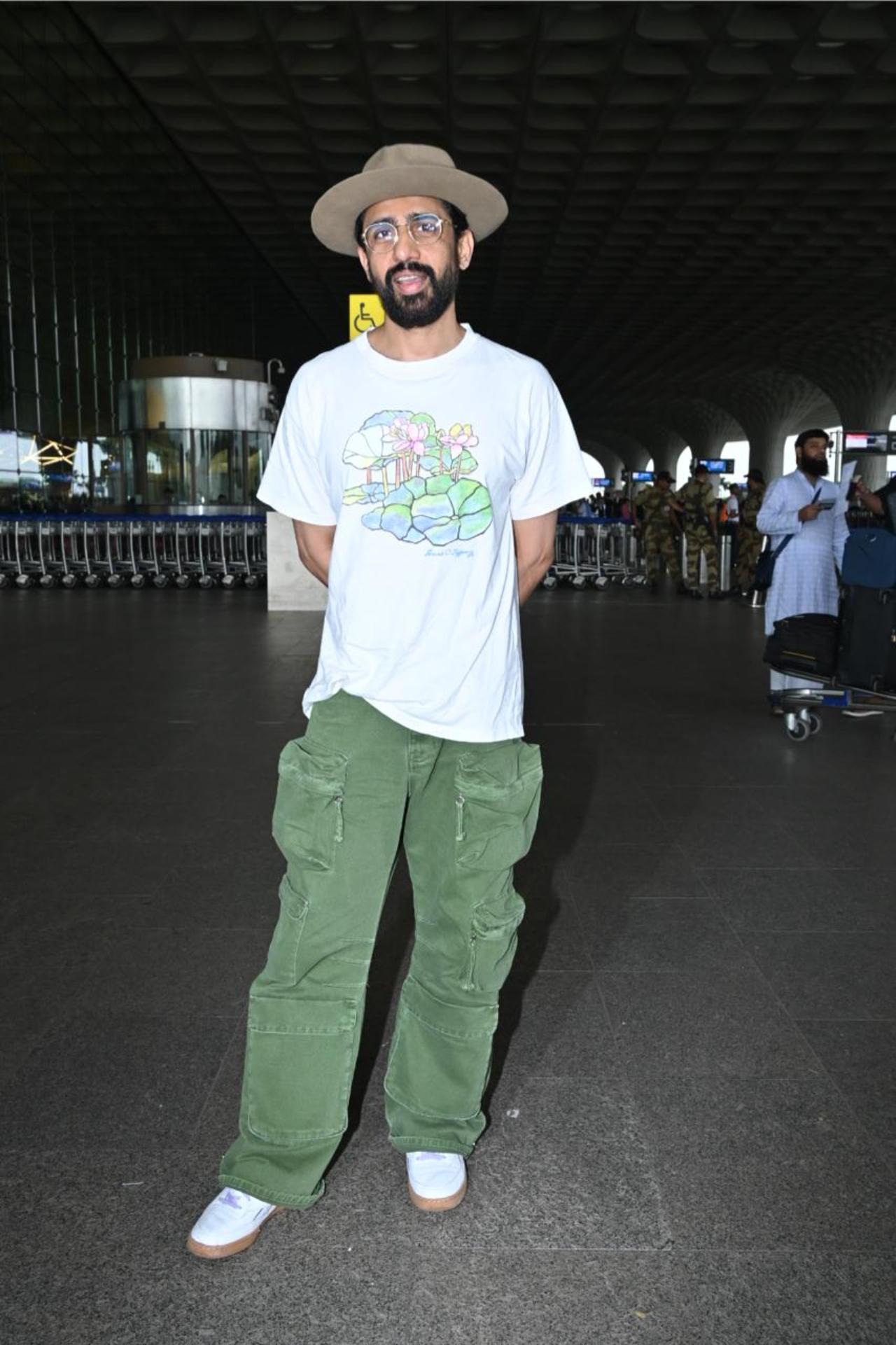 Gulshan Devaiah was papped at the Mumbai airport today