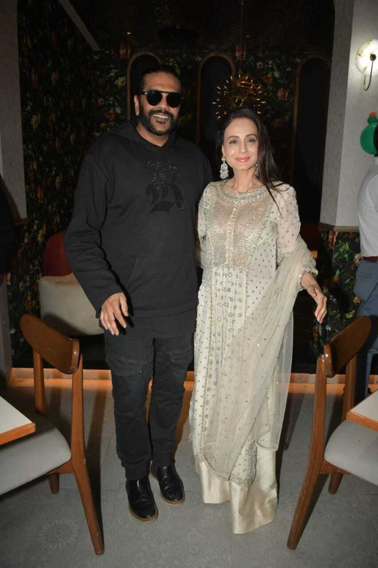 Ameesha Patel looked stunning as she was clicked attending a success party of her latest release, 'Gadar 2'