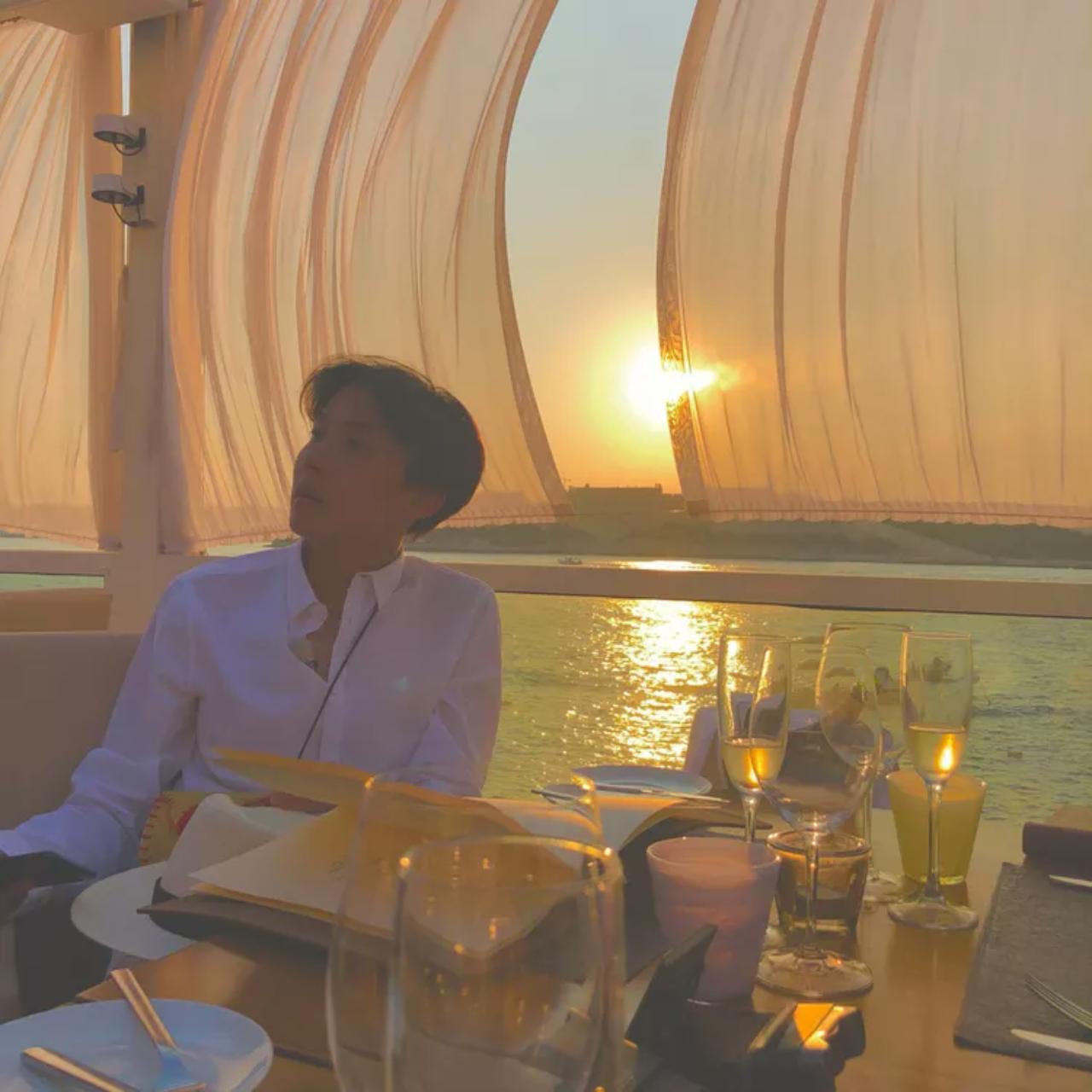 Although ARMYs love seeing J-Hope's flamboyant fashion choices, the artist definitely looks like boyfriend material in his casual fits as well. Take a look at him in this simple white shirt - wouldn't you want to be on this yacht with him watching the sunset?