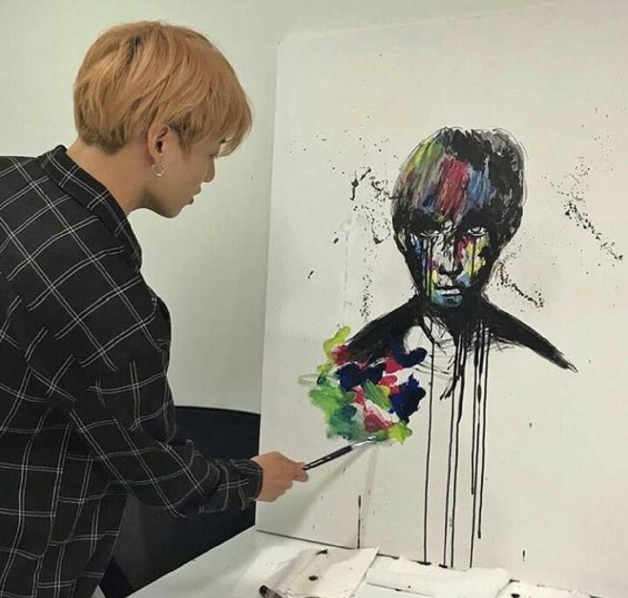 Jungkook has an array of talents - and has even inherited stunning artistic abilities from his family