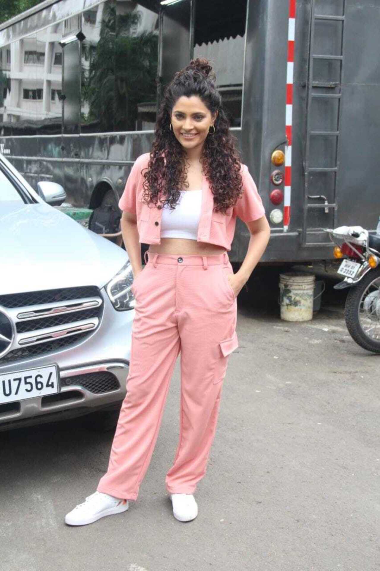 Saiyami Kher looked pretty in pink as she was clicked in the city