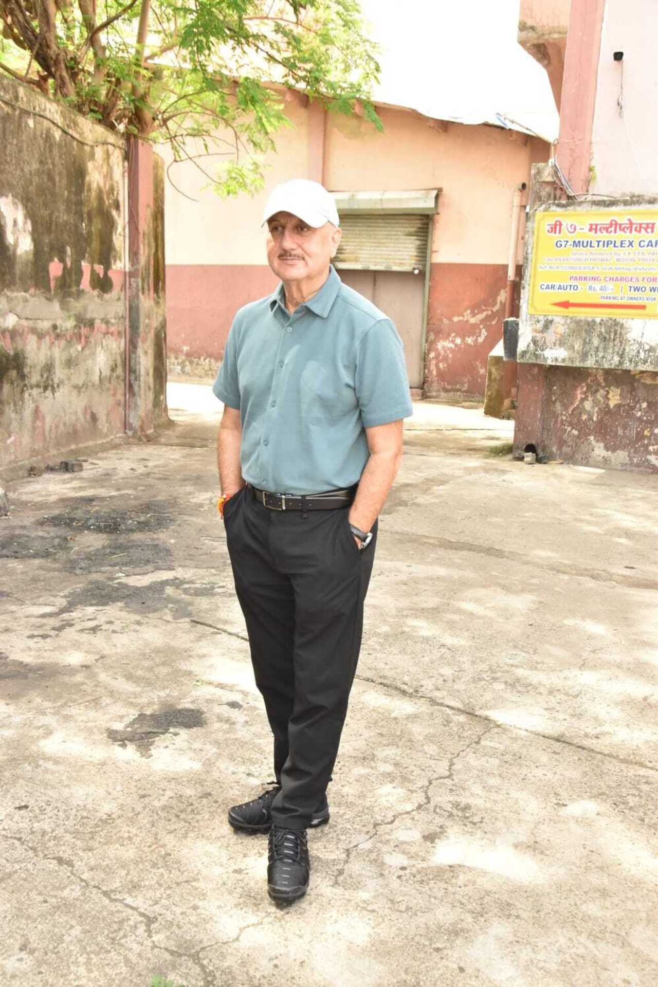 Anupam Kher was spotted at gaiety Galaxy in Bandra