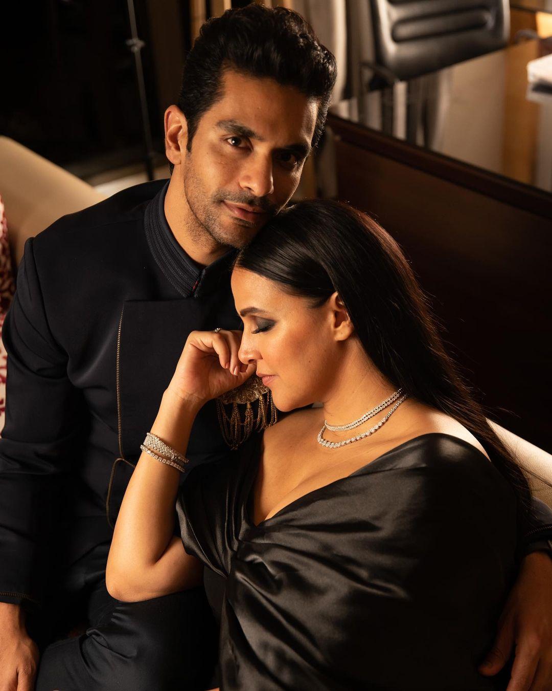 Neha Dhupia and Angad Bedi didn't have your typical Bollywood-style meet-cute. Instead of crossing paths on a movie set or a  flight, their story began at the gym. Bedi recalls spotting Dhupia for the first time when she was just 20, back in New Delhi. Years later, their lives intersected again at a friend's party in Mumbai. 