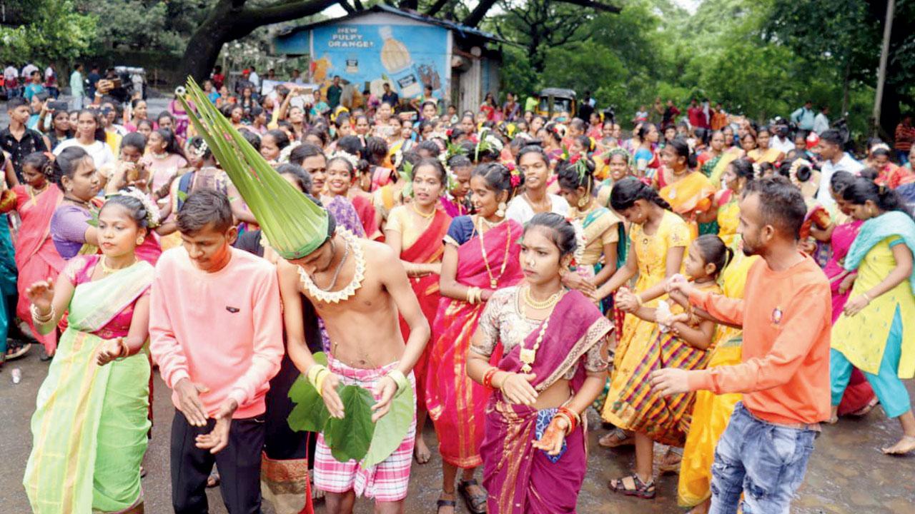 People of the Adivasi community at Aarey last year