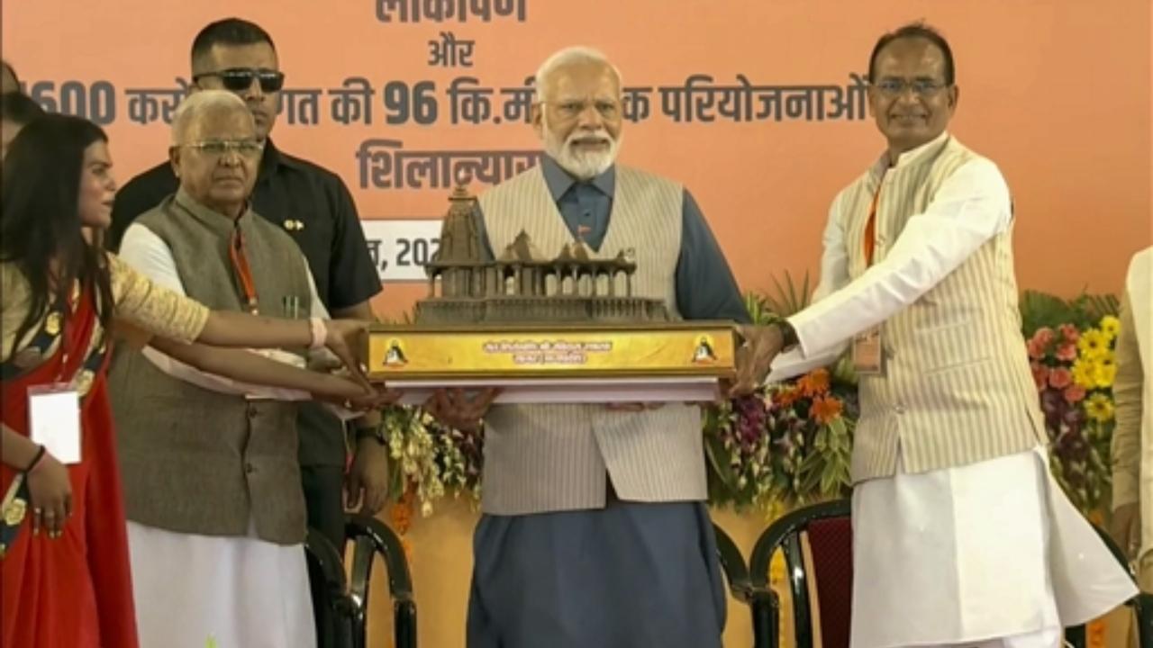 PM Modi lays foundation stone of temple-cum-memorial of Sant Ravidas in Madhya Pradesh