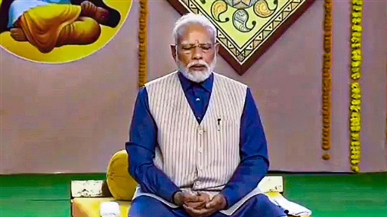 The prime minister addressed a public programme at Dhana in Sagar district of Madhya Pradesh after performing 'bhoomi pujan' and laying the foundation stone for the construction of Rs 100 crore-worth temple-cum-memorial of social reformer and mystic poet Sant Ravidas at Badtuma village