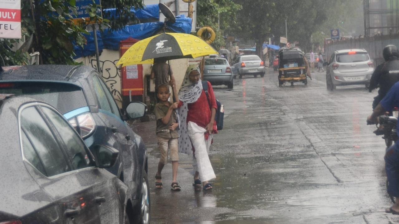 In Photos: Rain lashes parts of Mumbai, IMD predicts light to moderate rainfall