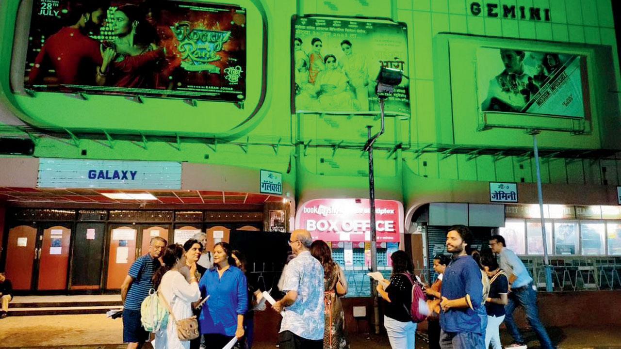 The group at Gaiety Cinema. Pic courtesy/Wikimedia Commons