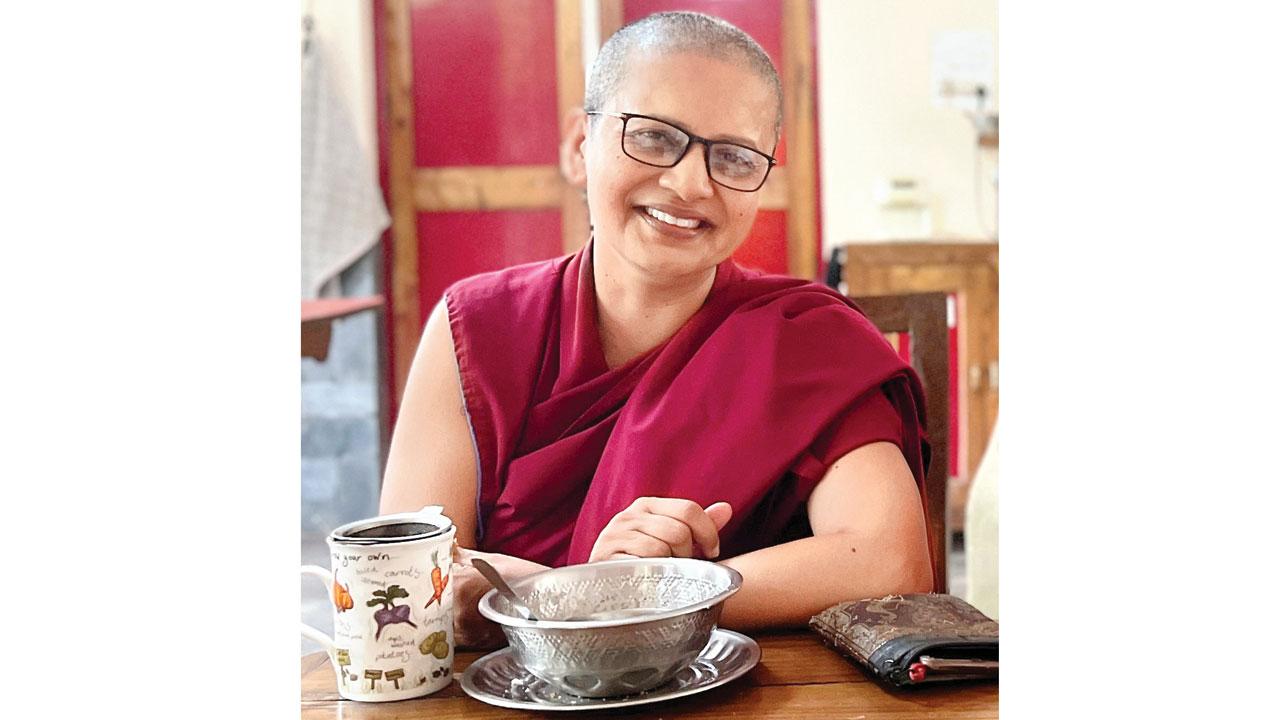 Buddhist monk Julie Thomas aka Tenzin Paldron’s first memory of food was the kanji and payar with chammanthi podi