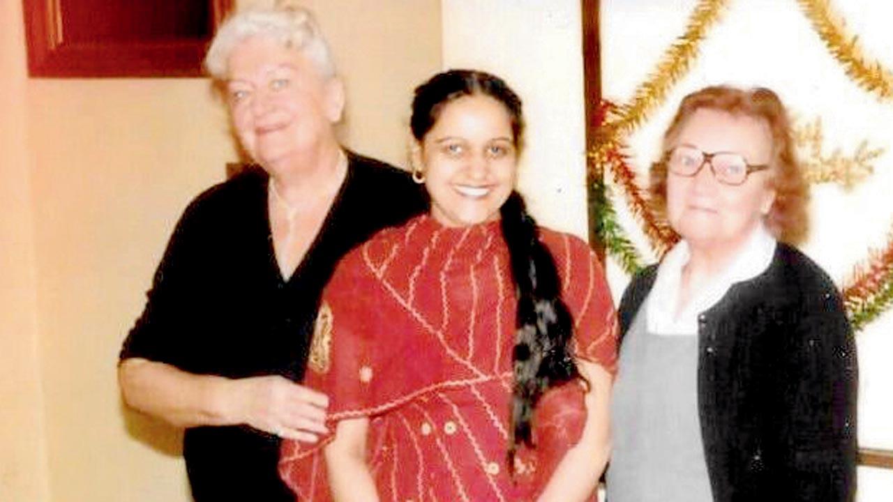 The three strong women who ran the India Club. (From left) Christine, head waitress, C Chauhan, who cooked in the kitchen and Doris