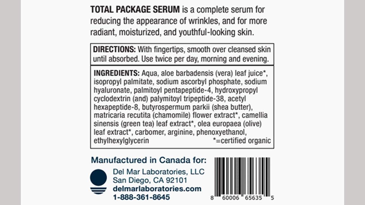 Del Mar Total Package Serum Review (Sun Coast Sciences) Is It Legit?