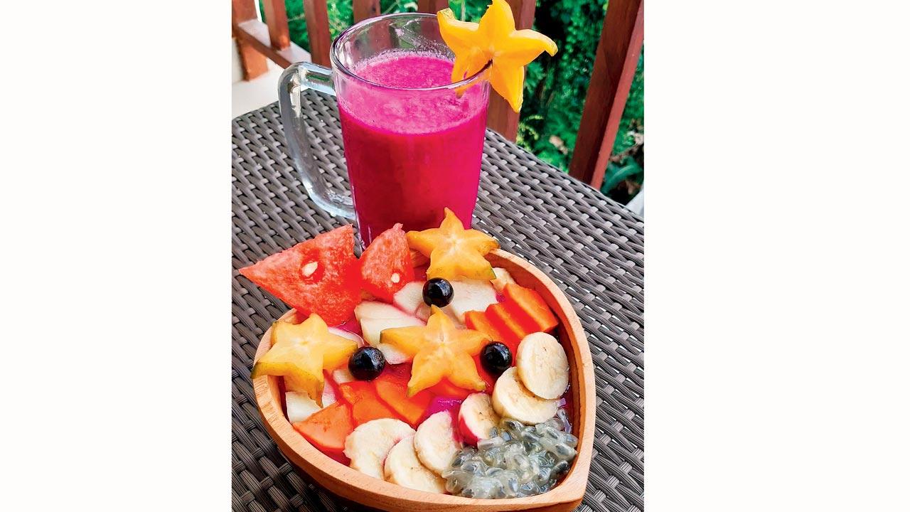 Tropical fruit salad