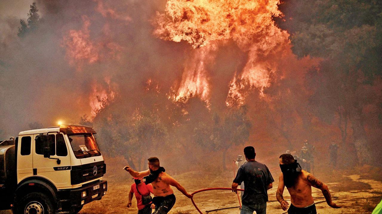 EU firefighters, planes join Greek wildfire battle