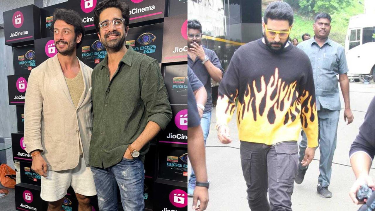 Spotted in the city: Abhishek and Saiyami on reality show's set