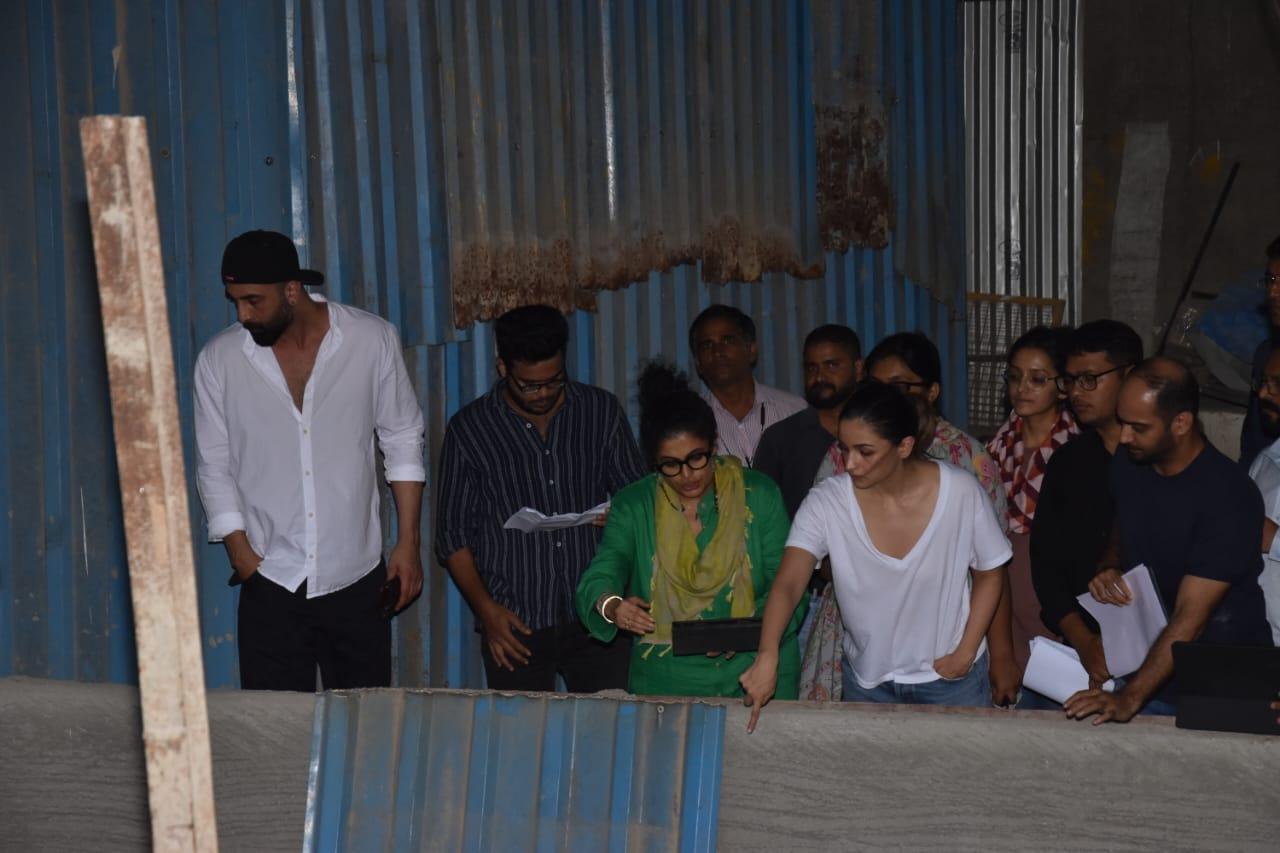 Alia Bhatt and Ranbir Kapoor were spotted in the city as they visited the construction site of their new home 