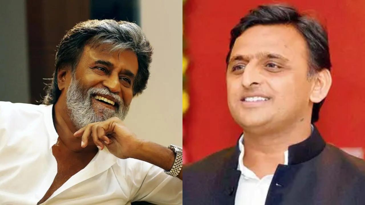 Superstar Rajinikanth meets Akhilesh Yadav in Lucknow