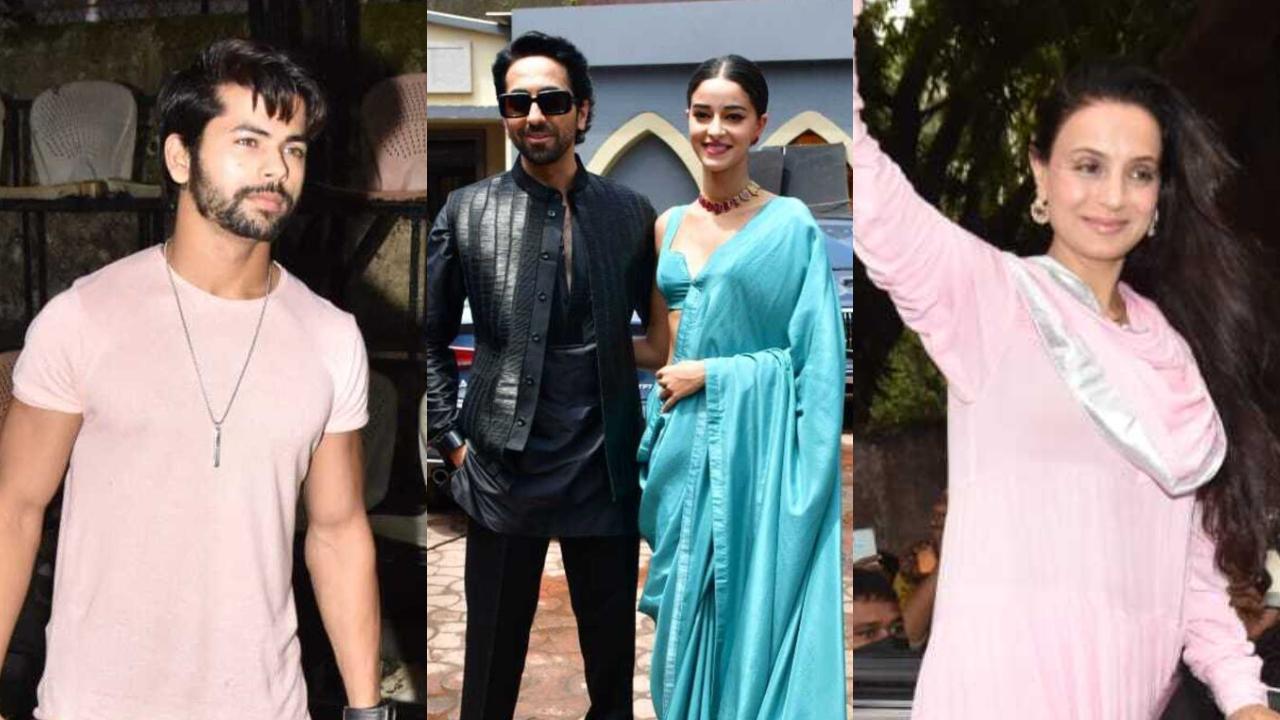 Spotted in the city: Ayushmann Khurrana, Ananya Panday, Ameesha Patel and others