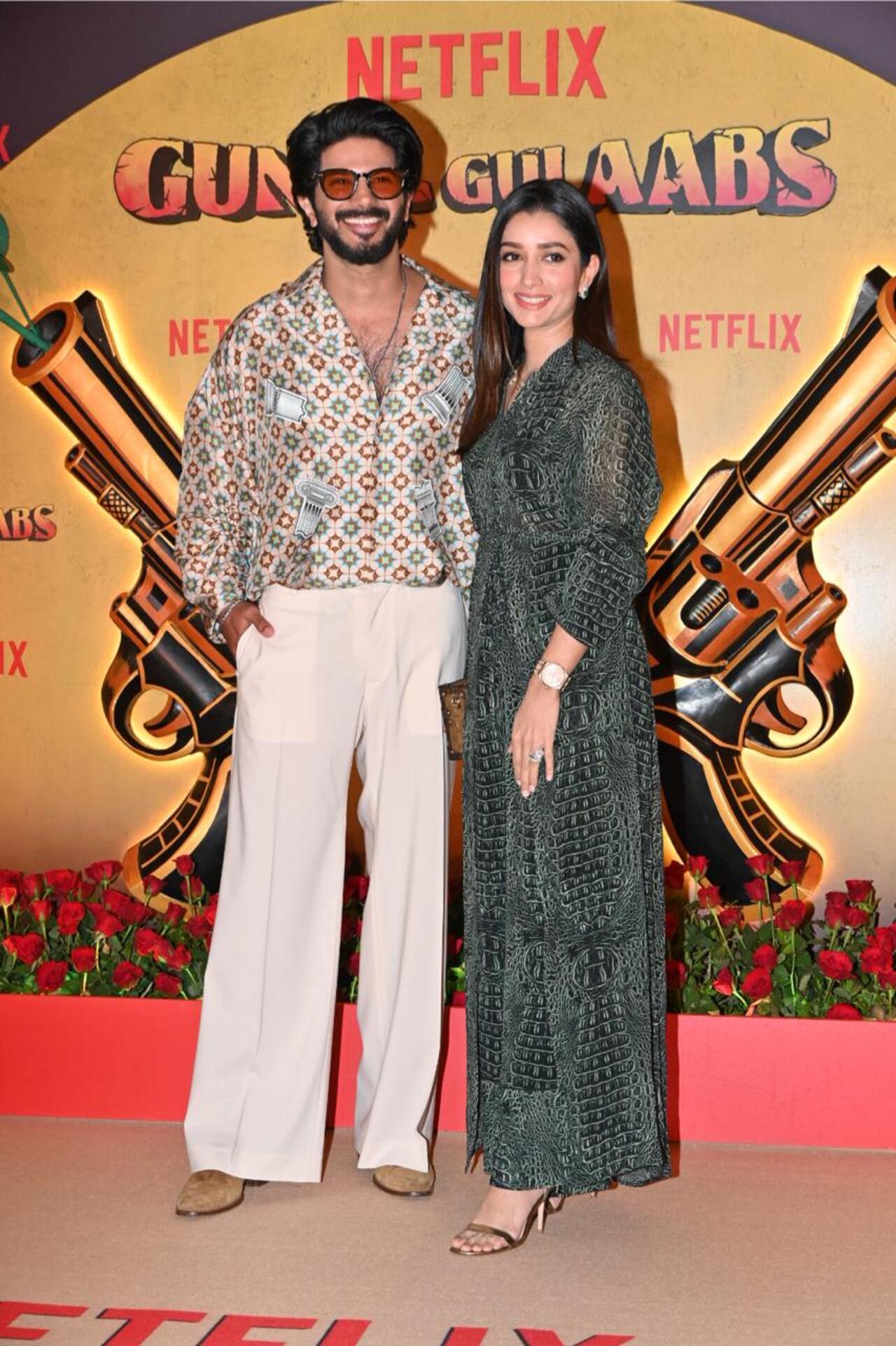 Dulquer Salmaan was accompanied by his wife Amal for the screening