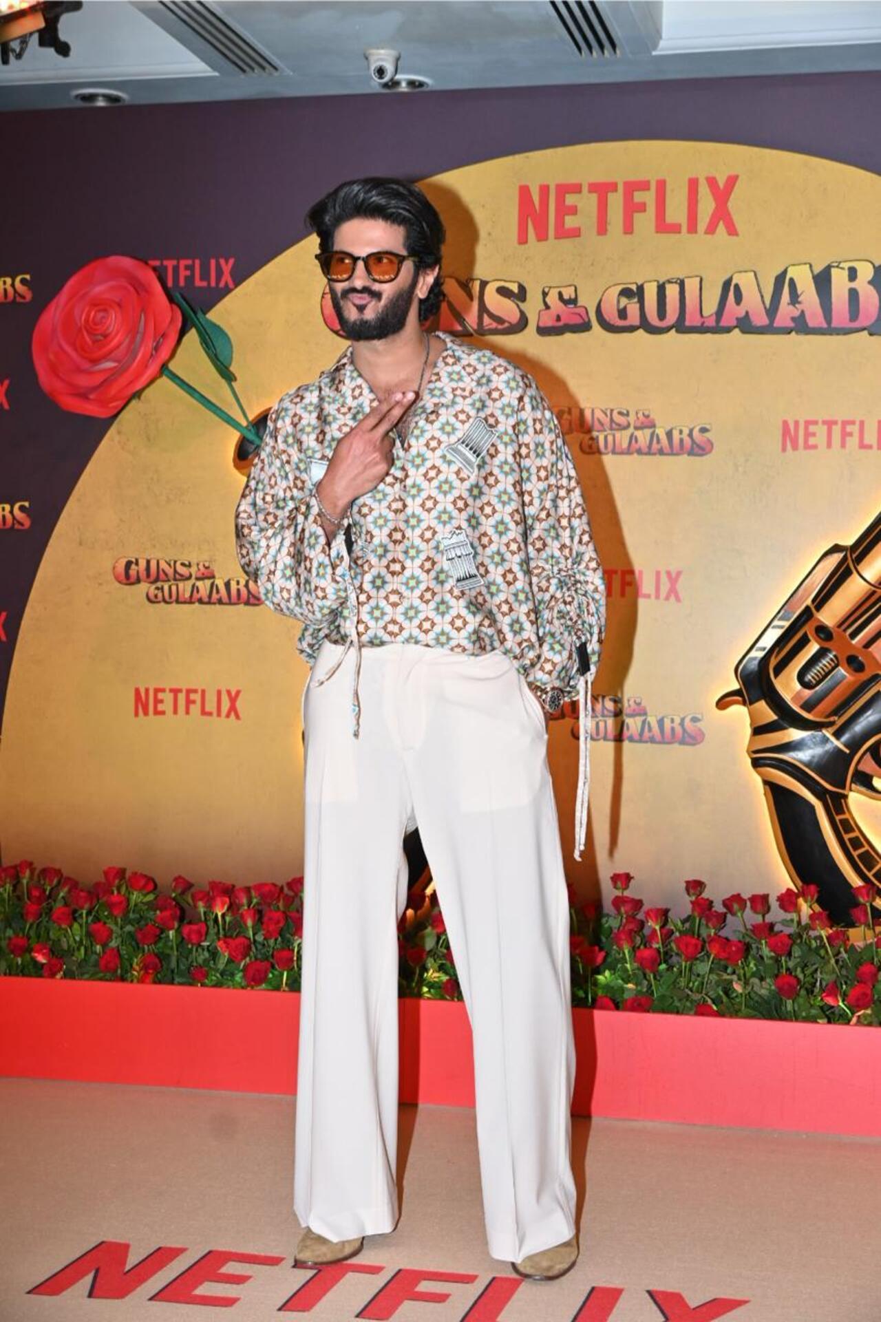 Dulquer Salmaan aced the retro look for the screening. The actor plays an investigator in the series