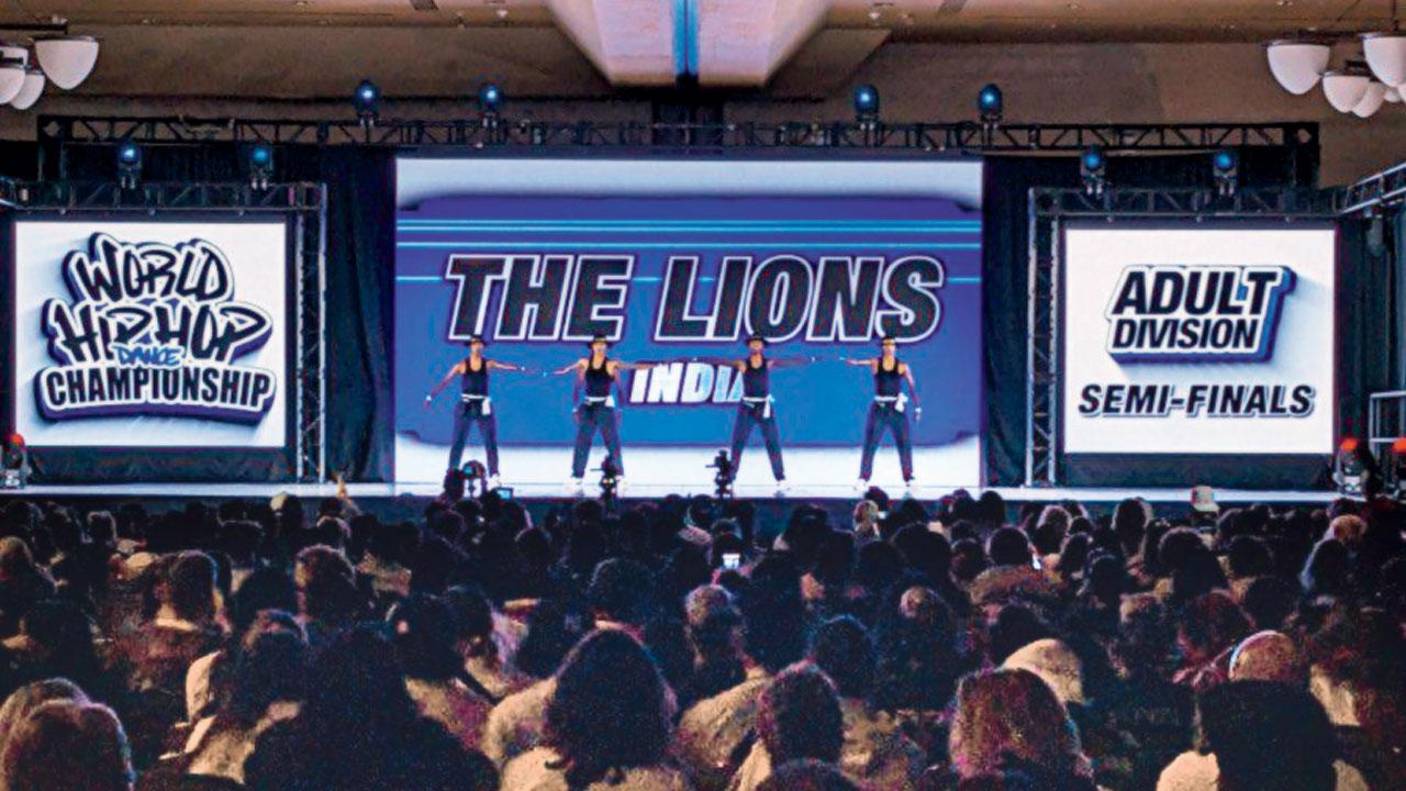 A still of the hip-hop group from the dance competition in Arizona
